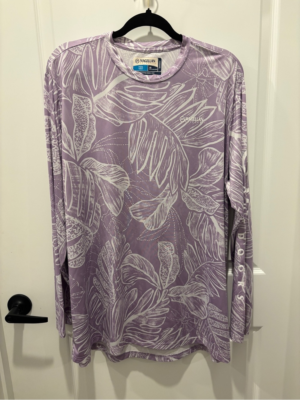 Magellan Outdoors Lavender Botanical Print Long-Sleeve Tee
